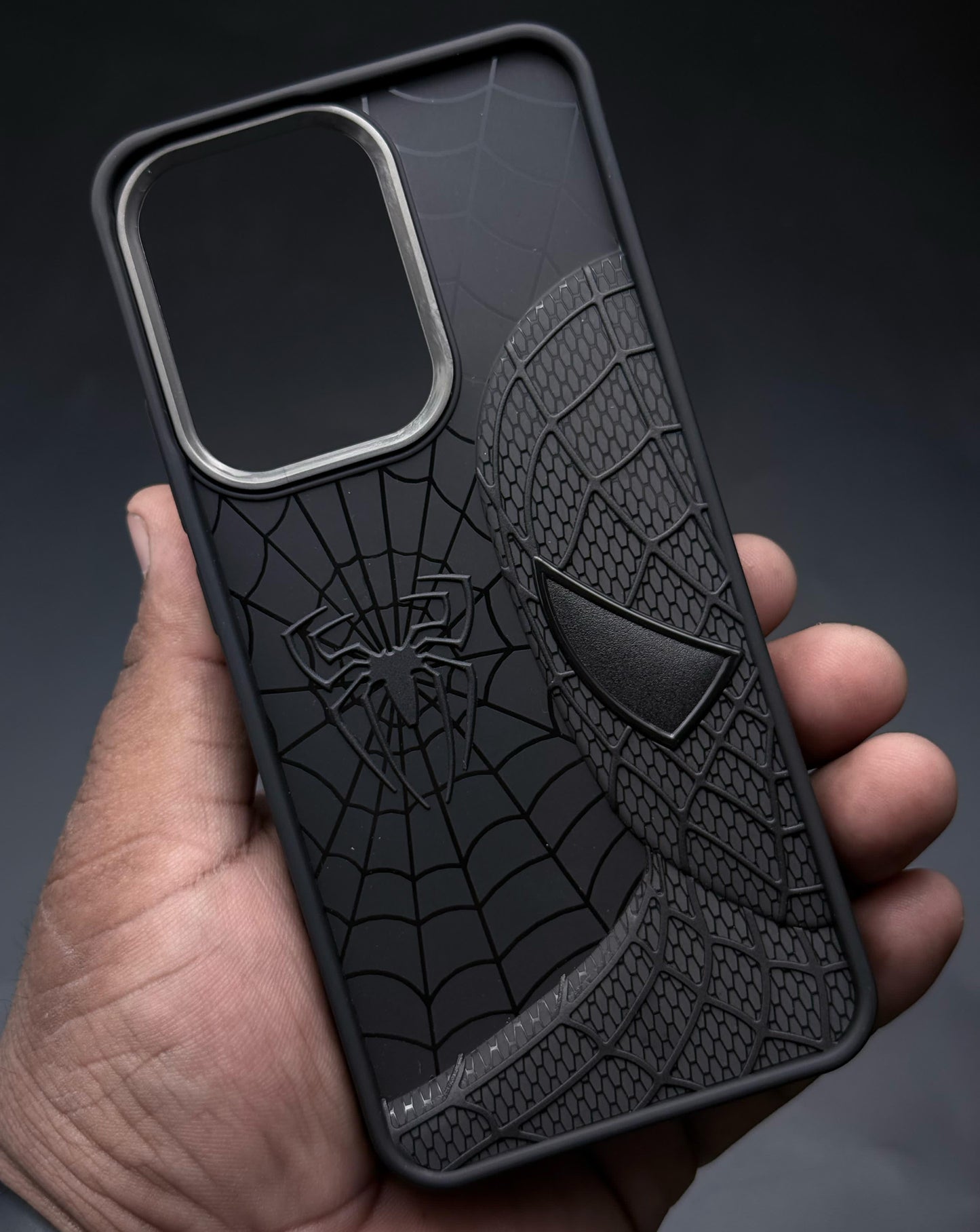 Sp Superhero Web Case with Metallic Camera Ring for Oppo Reno 13(5G)