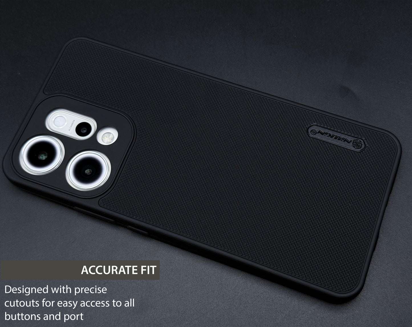 NIUKIN Super Frosted Dotted Case for Oppo Reno 14 (5G)