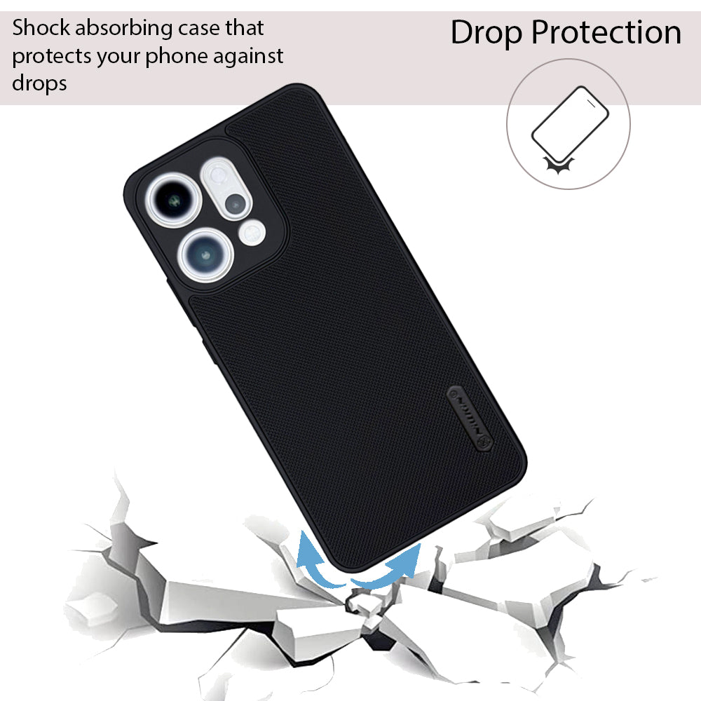 NIUKIN Super Frosted Dotted Case for Oppo Reno 14 (5G)