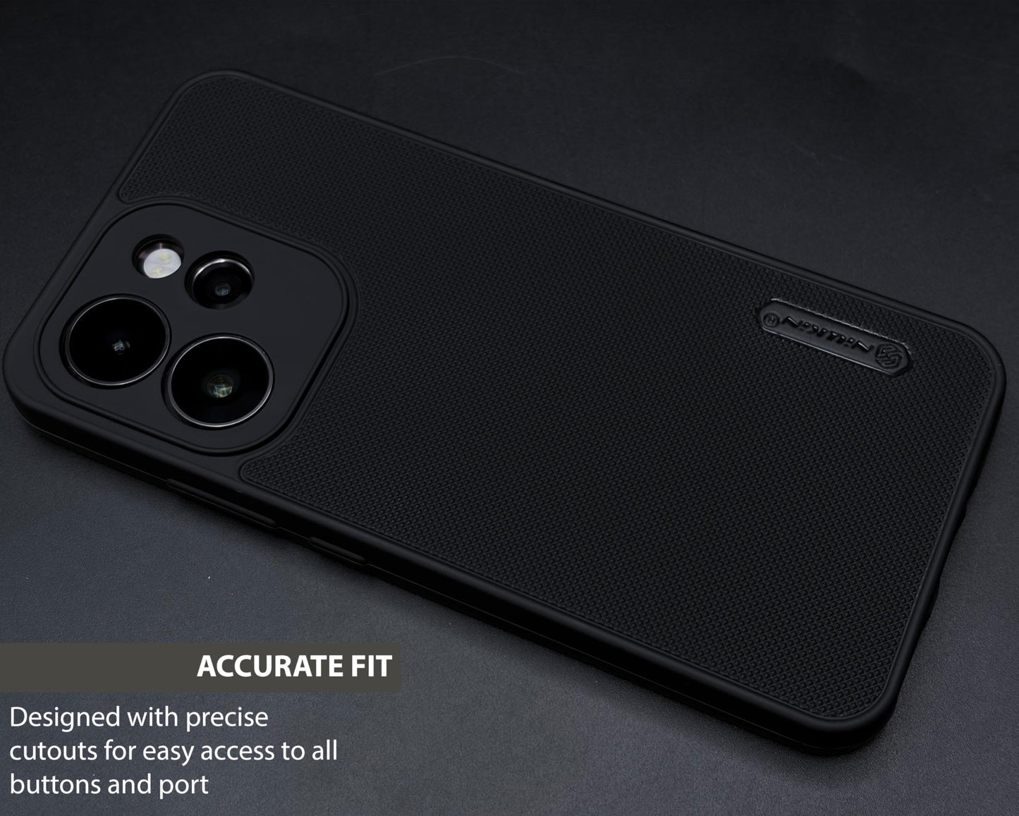 NIUKIN Super Frosted Dotted Case for Oppo Reno 15 Pro Mini