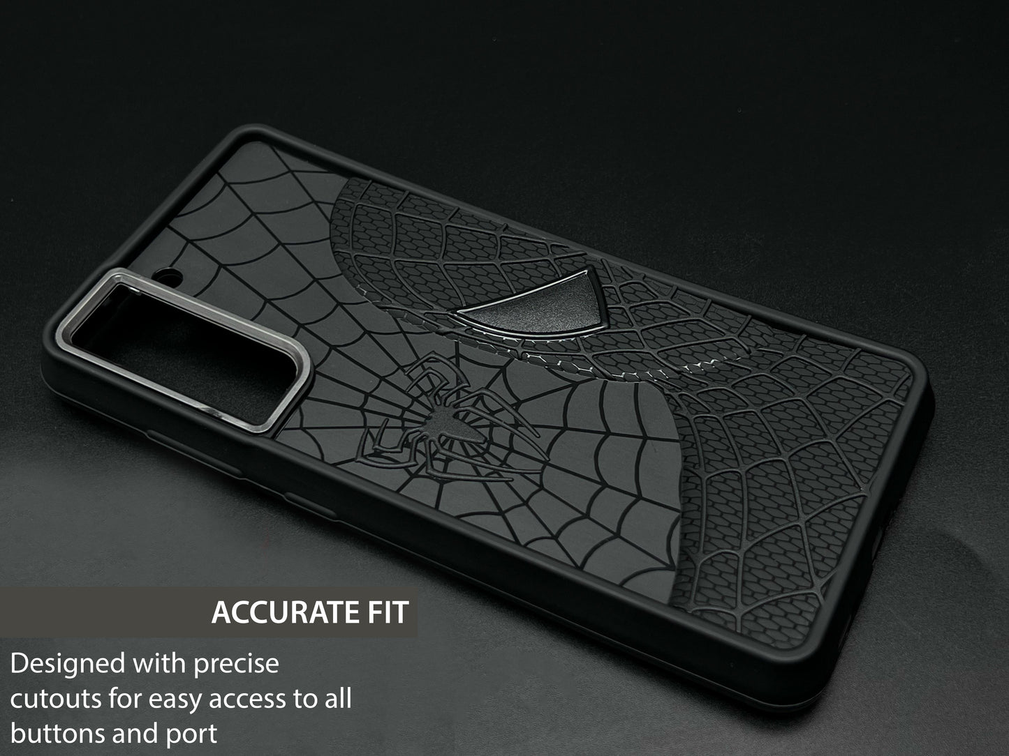 Sp Superhero Web Case with Metallic Camera Ring for Samsung S21 FE