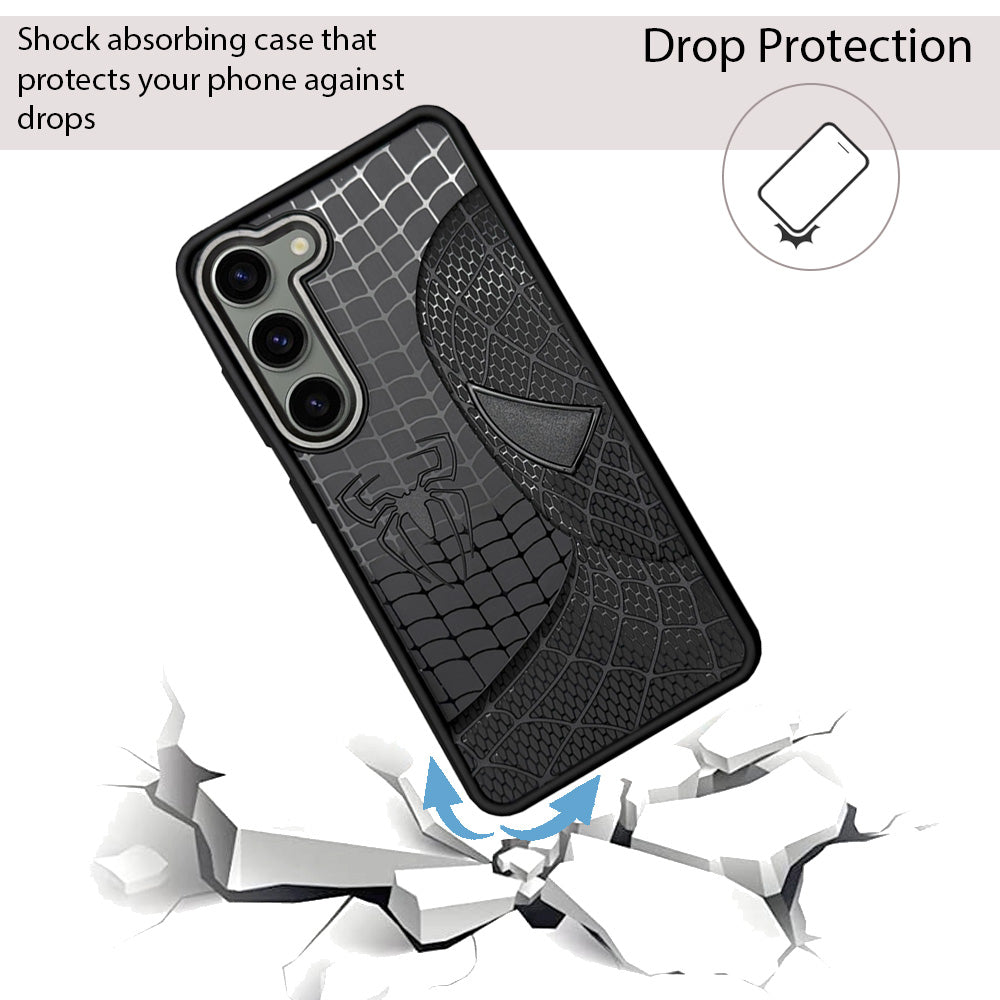Sp Superhero Web Case with Metallic Camera Ring for Samsung S23