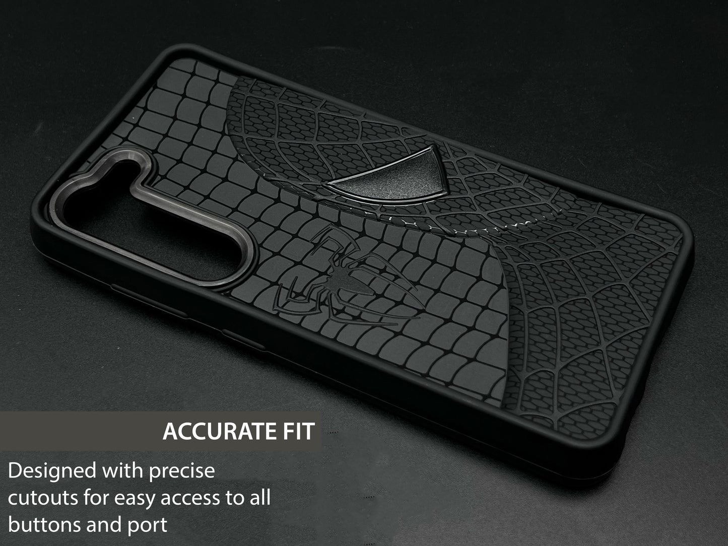 Sp Superhero Web Case with Metallic Camera Ring for Samsung S23