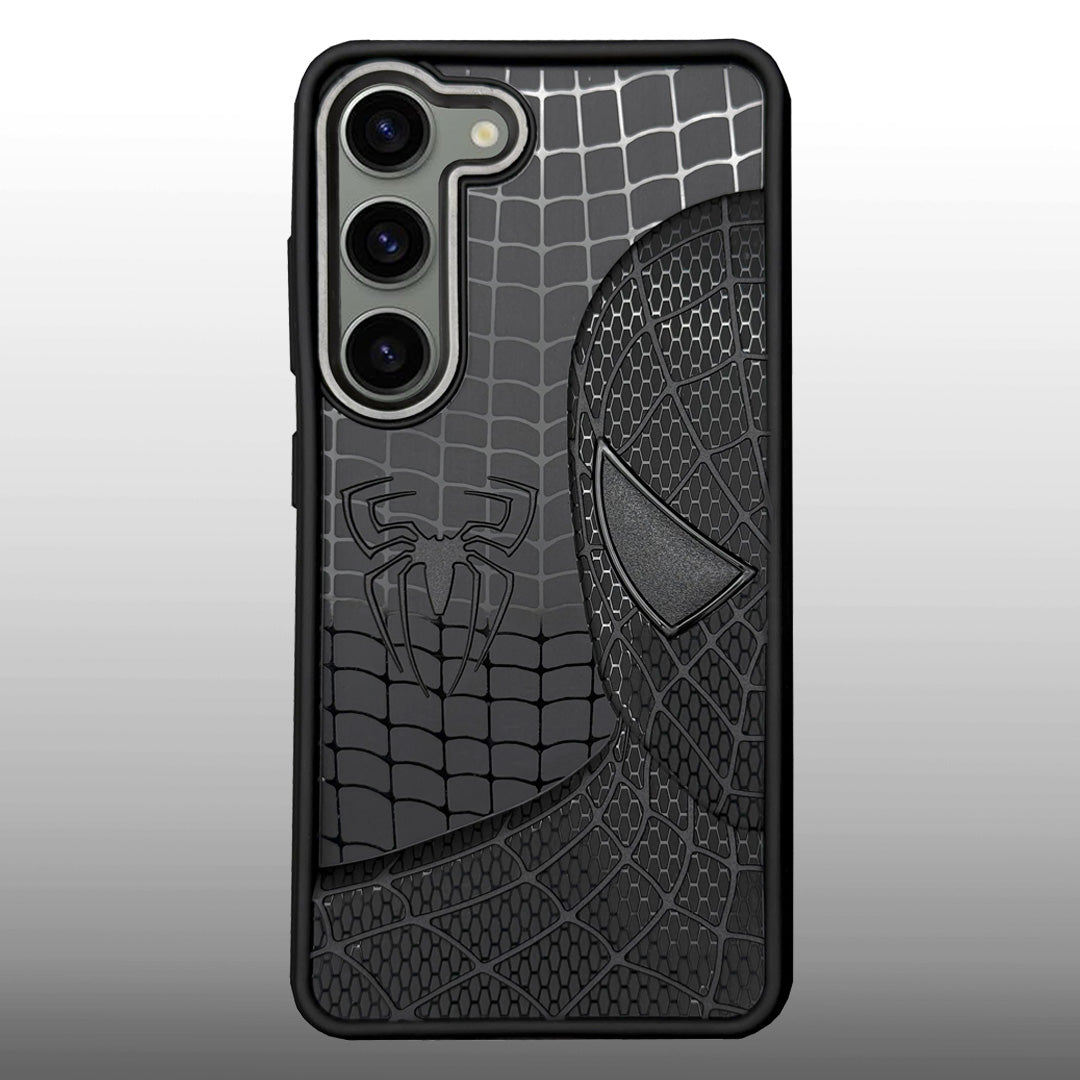Sp Superhero Web Case with Metallic Camera Ring for Samsung S23