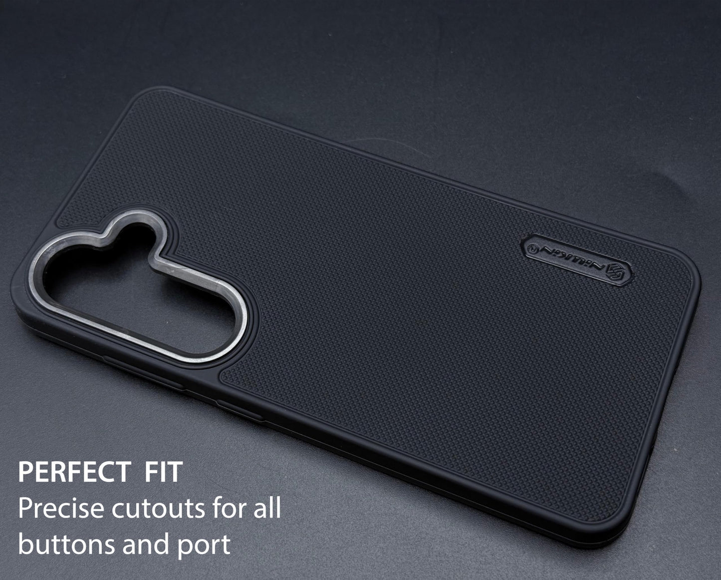 NIUKIN Super Frosted Dotted Case with Camera Ring for Samsung S25