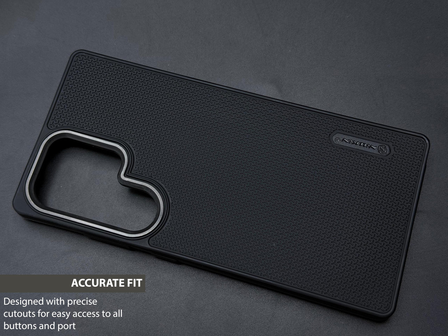 Niukin Grip Guard Back Case with Camera Ring for Samsung Galaxy S25 Ultra