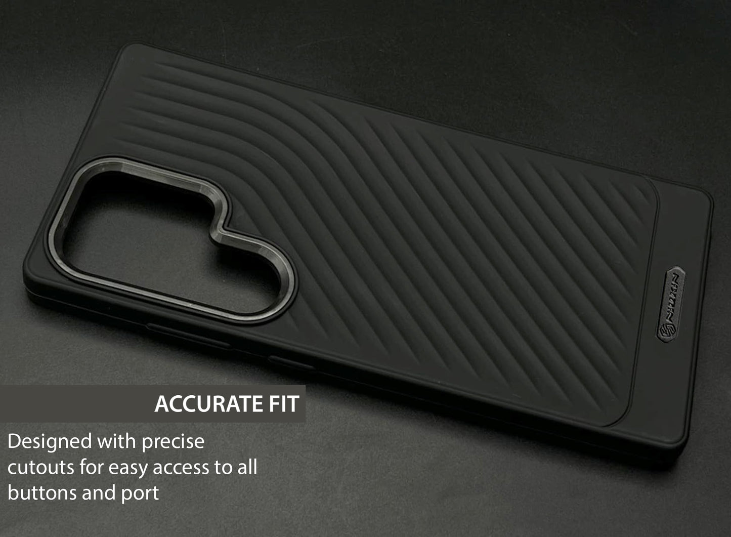 Ripple Wave Case with Camera Ring for Samsung Galaxy S25 Ultra