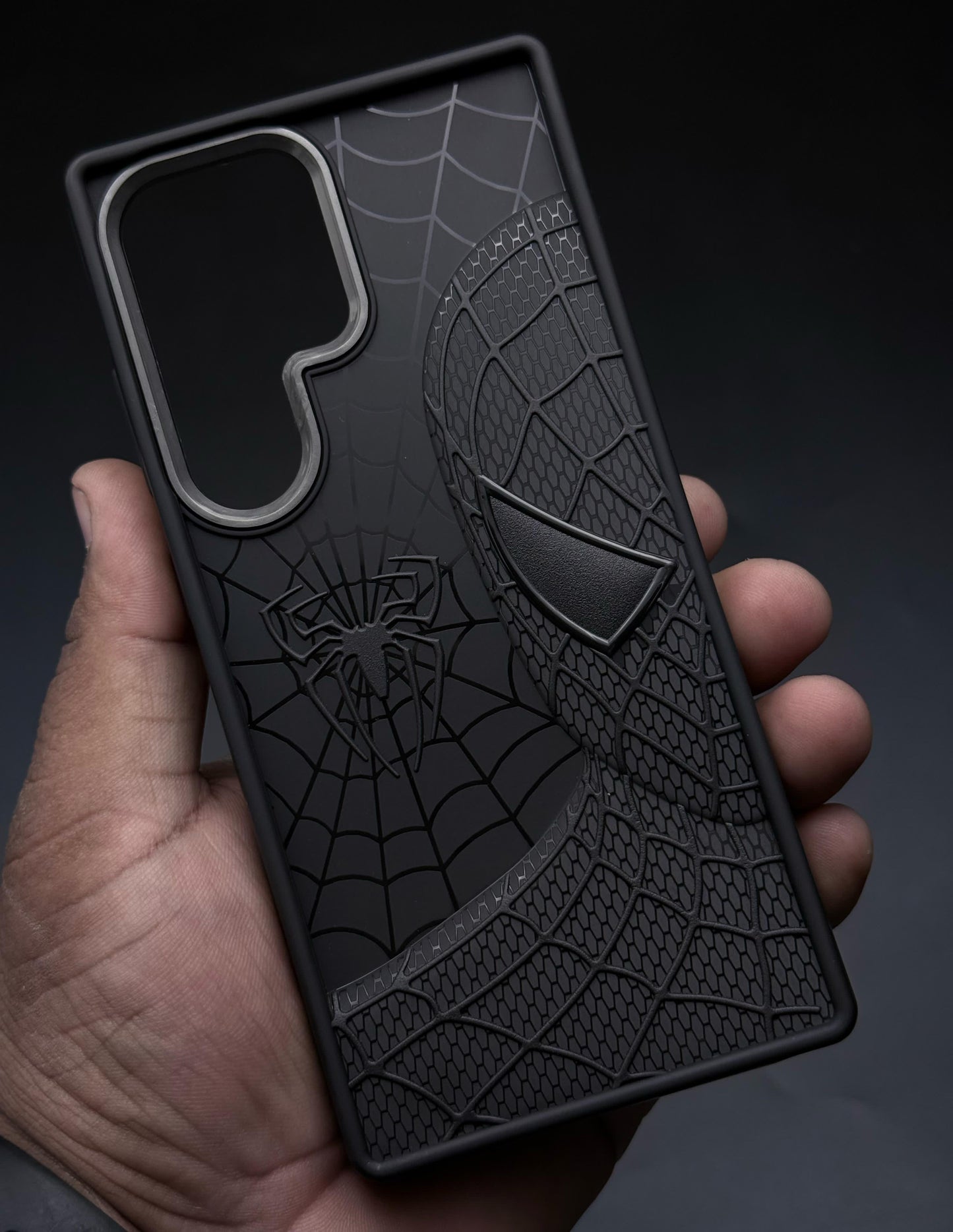 Sp Superhero Web Case with Metallic Camera Ring for Samsung S25 Ultra