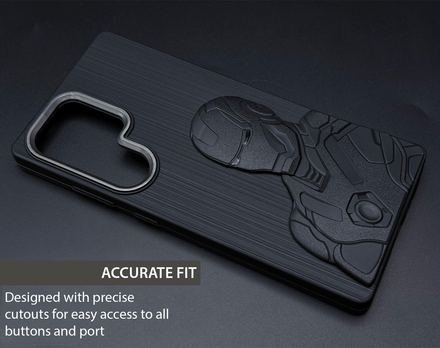 IR Superhero Armor Case with Metallic Camera Ring for Samsung S25 Ultra