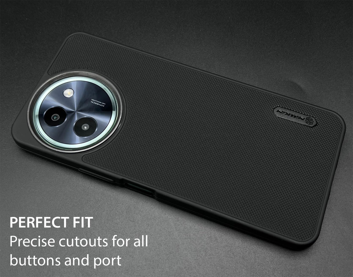 NIUKIN Super Frosted Dotted Case with Camera Ring for Vivo Y58 5G