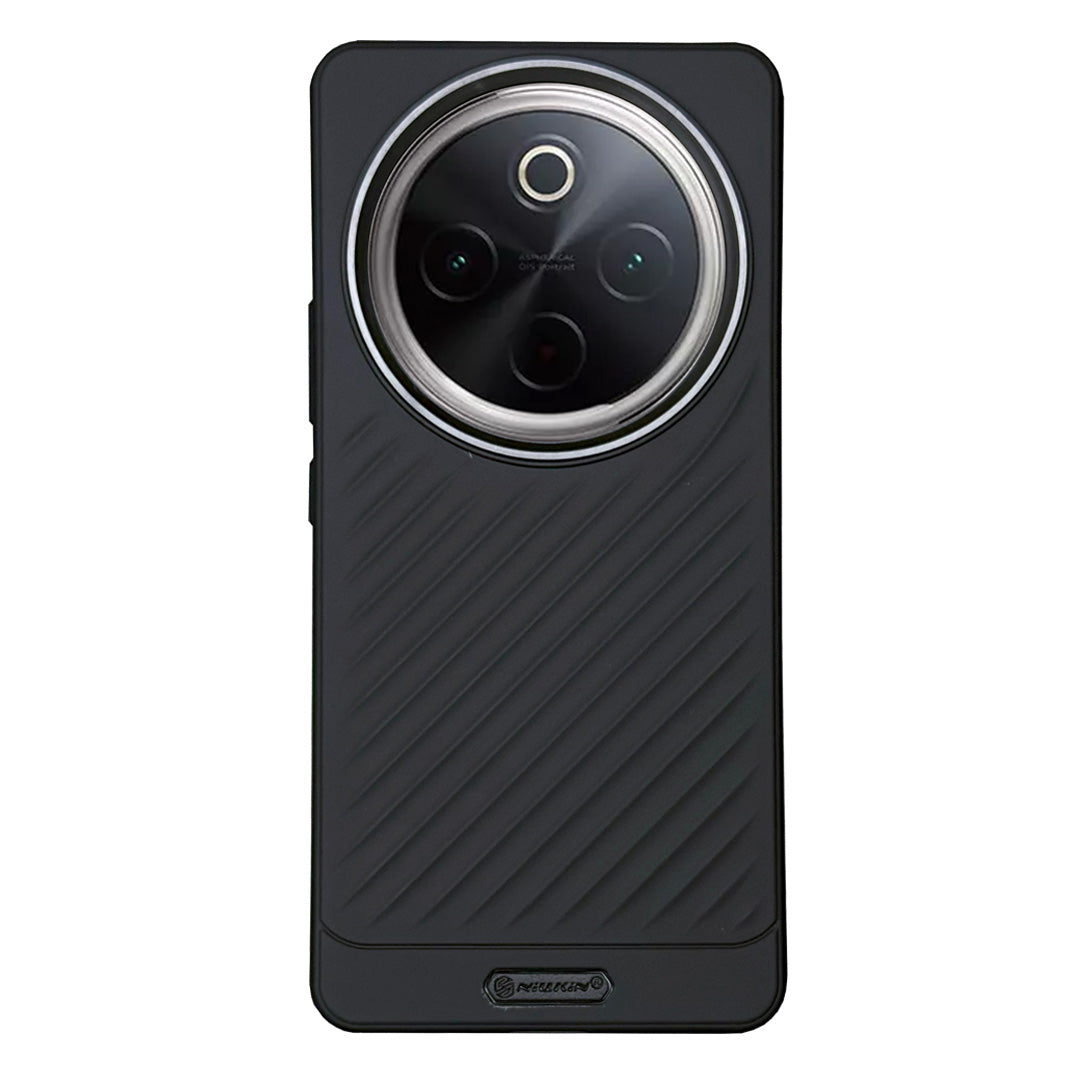 Ripple Wave Case with Metallic Camera Ring for Vivo T4(5G)