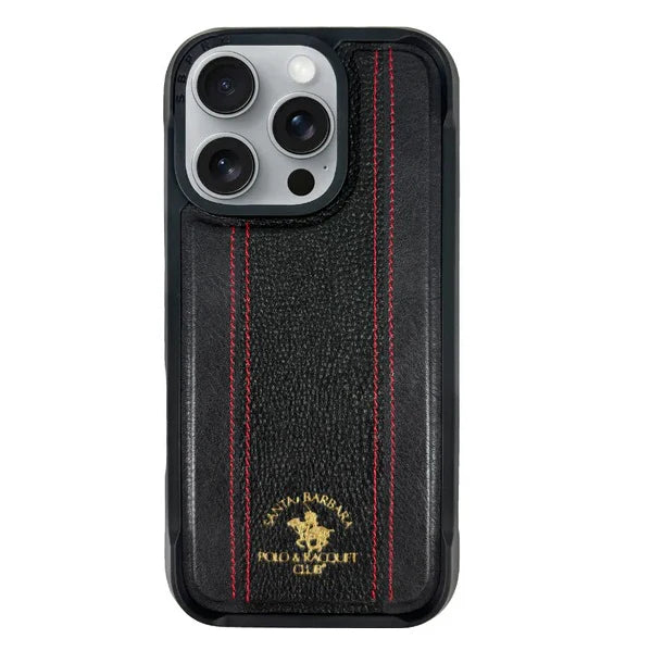 Santa Barbara Polo & Racquet Club Barton Series Leather Case for iPhone 16 Pro Max