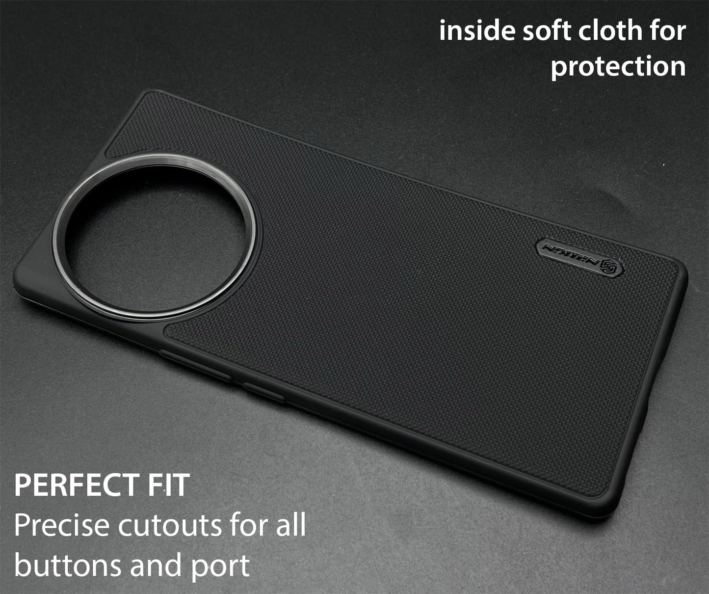 NIUKIN Super Frosted Dotted Case with Camera Ring for Vivo V30e