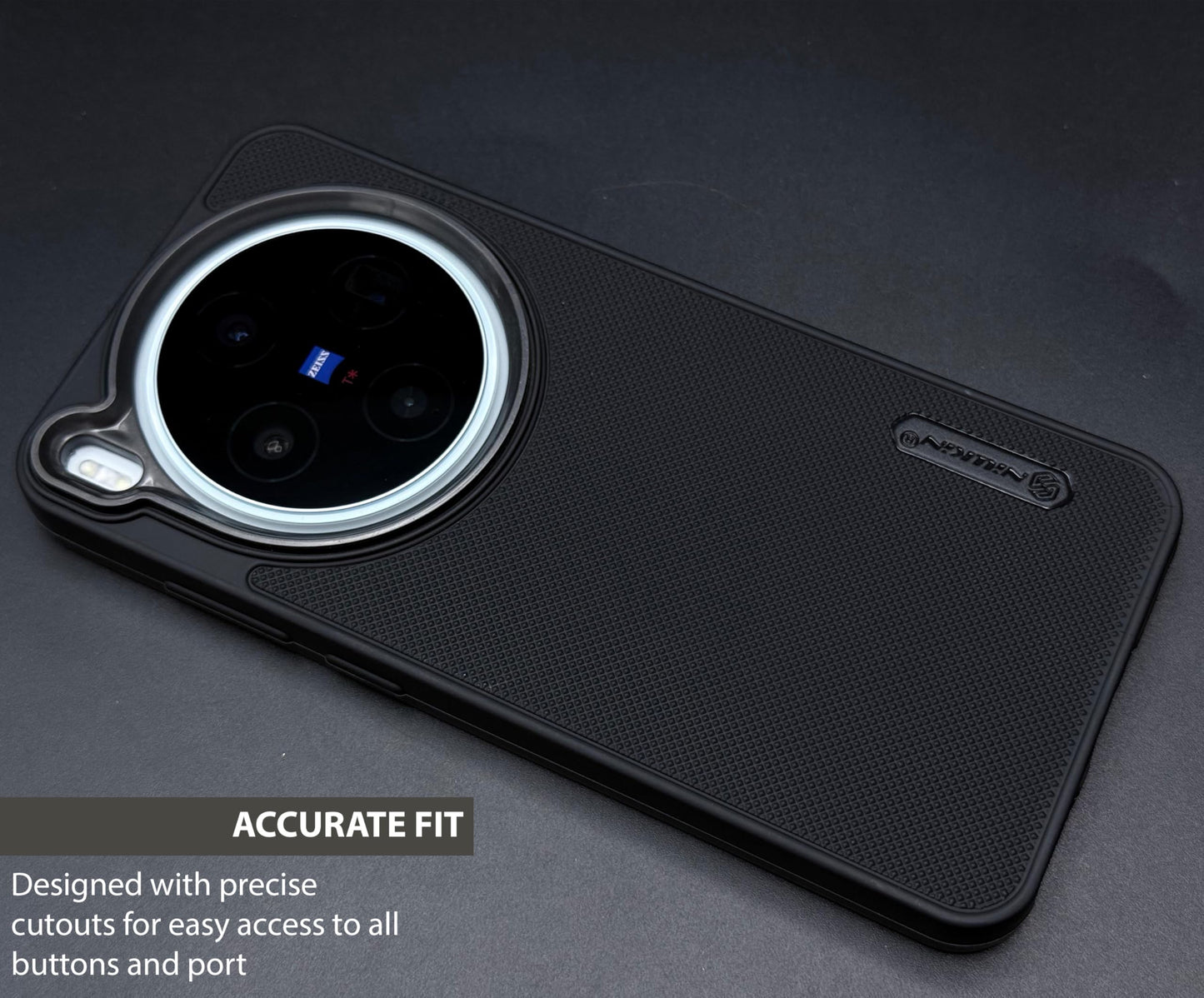 NIUKIN Super Frosted Dotted Case with Camera Ring for Vivo X300