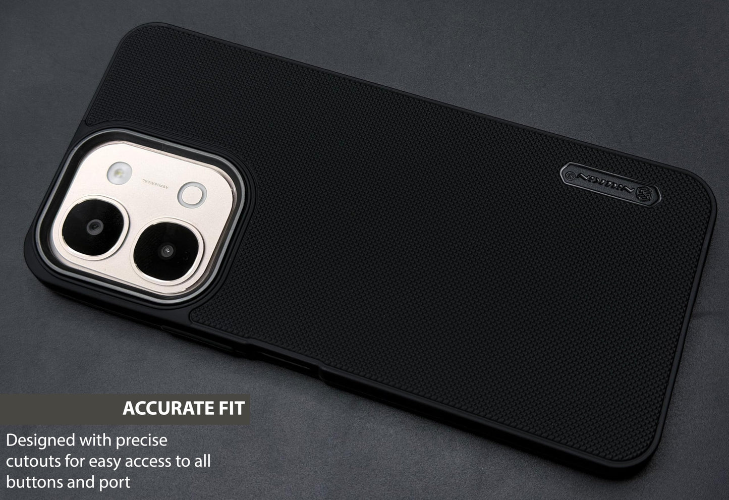 NIUKIN Super Frosted Dotted Case with Camera Ring for Vivo Y51 Pro