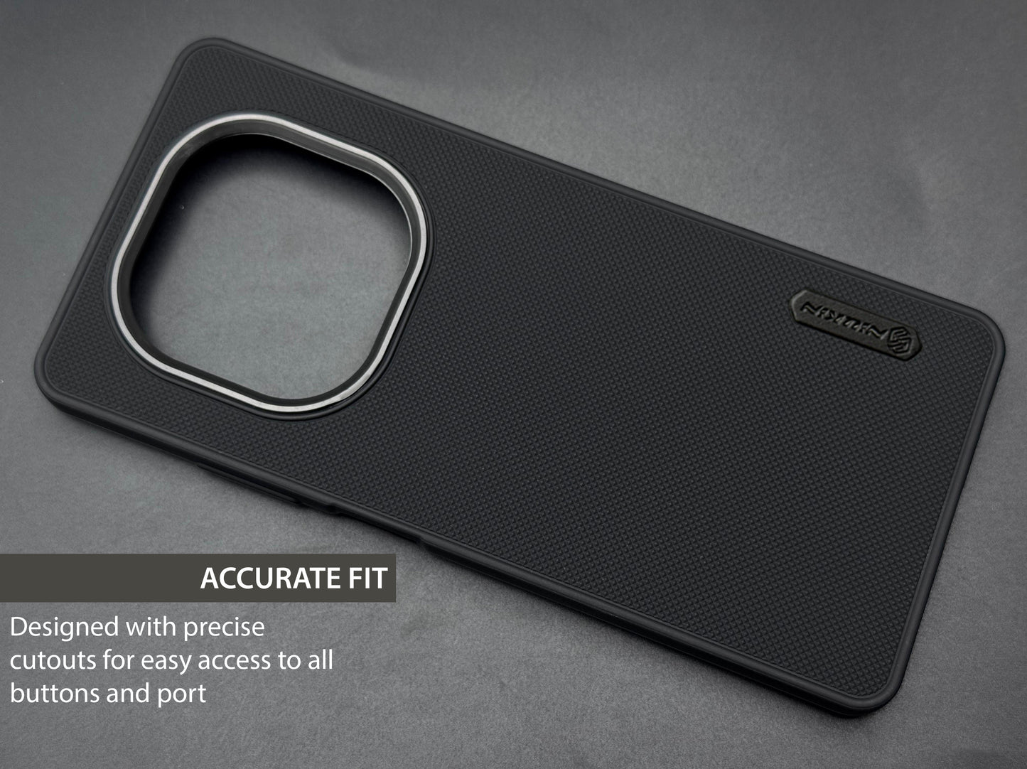 NIUKIN Super Frosted Dotted Case with Camera Ring for Realme C63