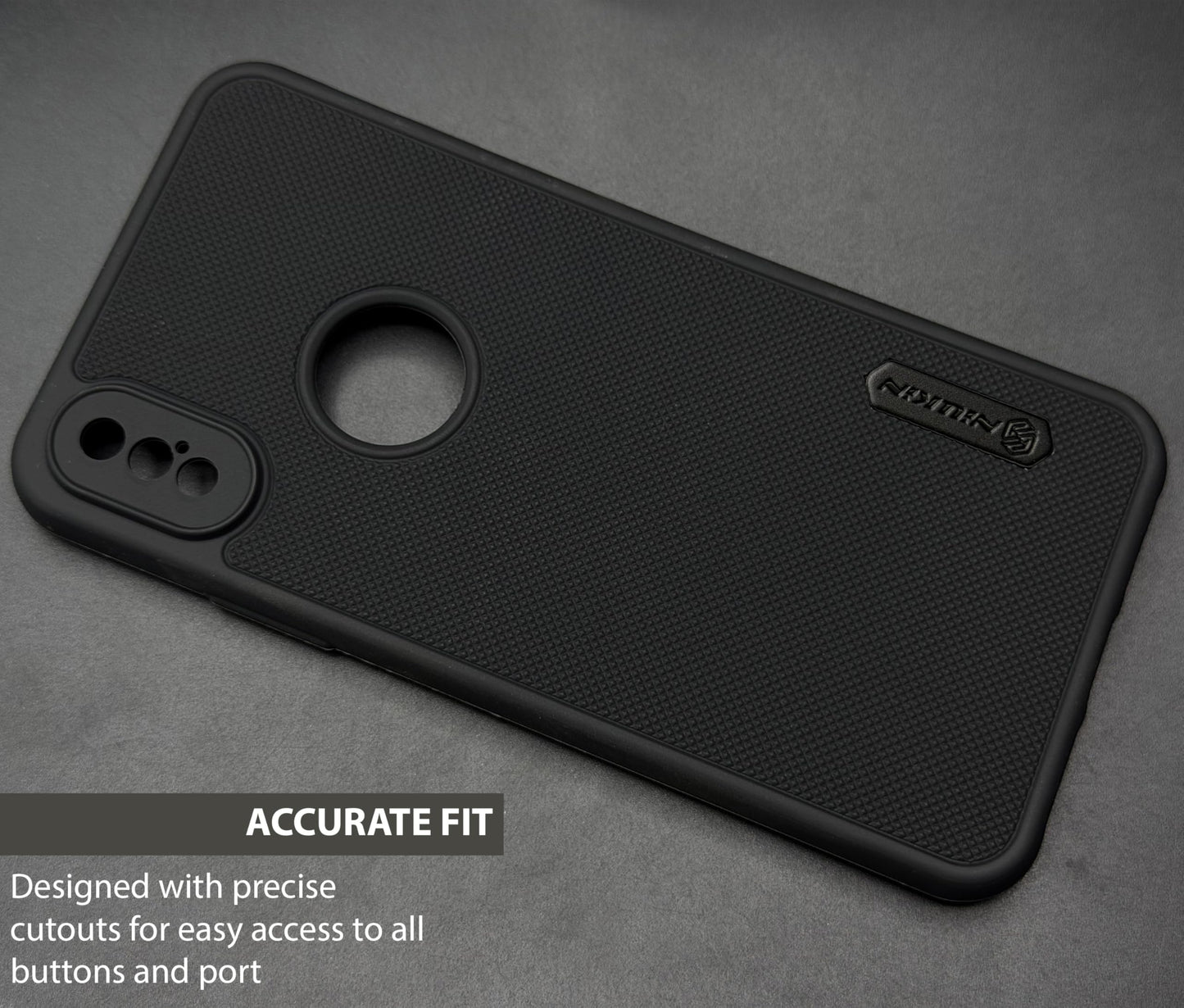 NIUKIN Super Frosted Dotted Case for iPhone Xs