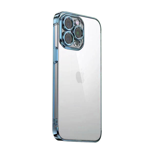 Keephone Slim Transparent Cases with Chrome Border for iPhone 14