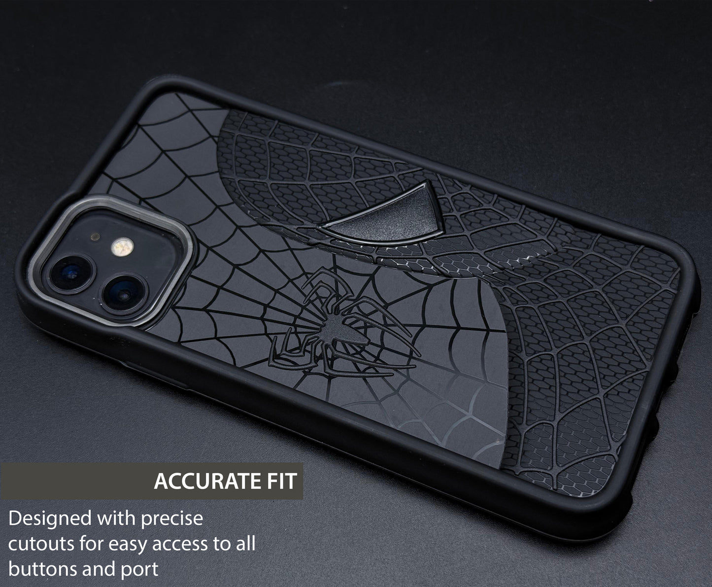 Sp Superhero Web Case with Metallic Camera Ring for iPhone 11