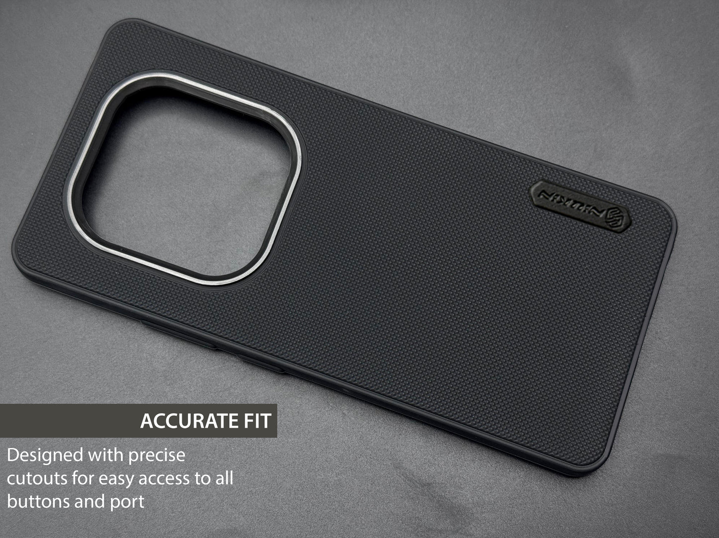NIUKIN Super Frosted Dotted Case with Camera Ring for Realme Narzo 70 Turbo