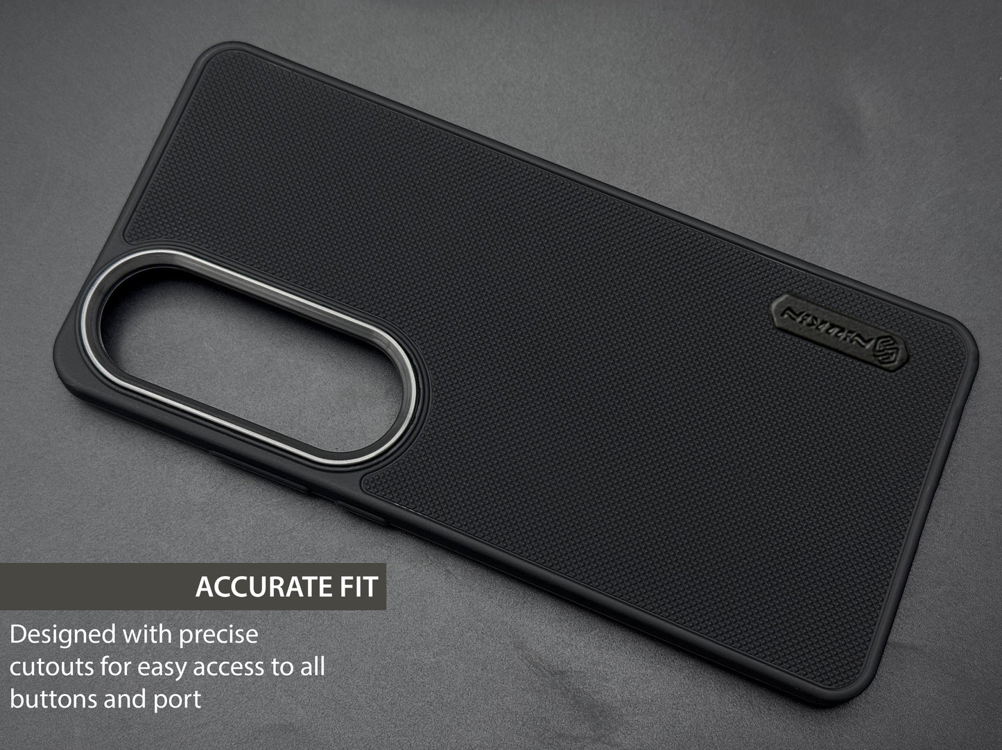 NIUKIN Super Frosted Dotted Case with Camera Ring for Oneplus Nord CE 4 Lite