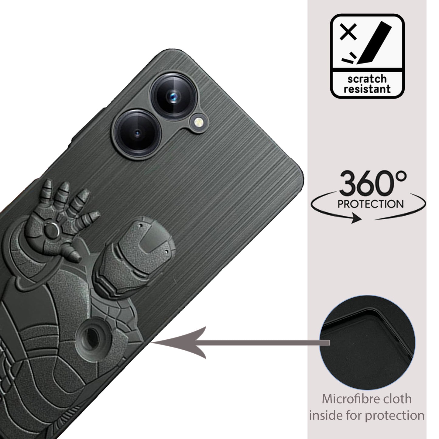 IR Superhero Action Case for Realme 10 Pro(5G)