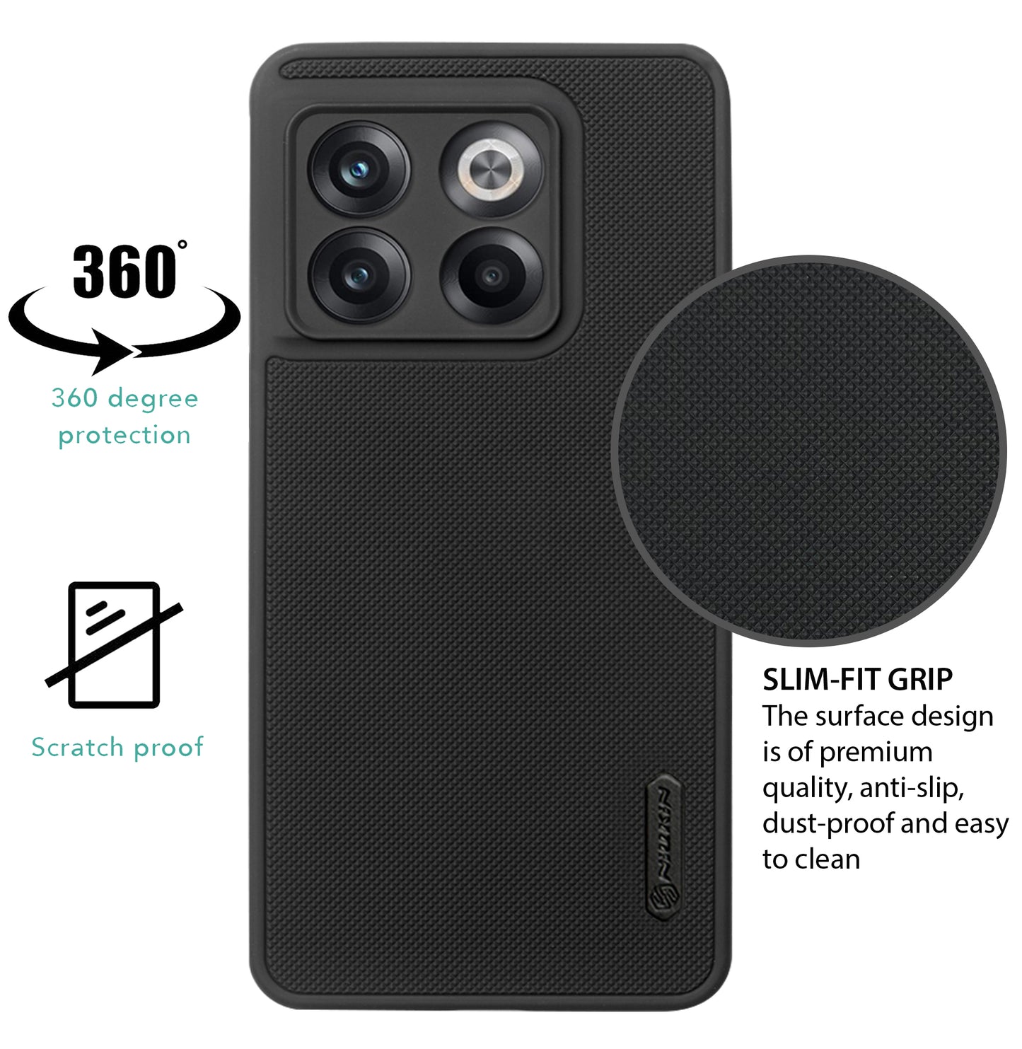 NIUKIN Super Frosted Dotted Case for Oneplus 10T