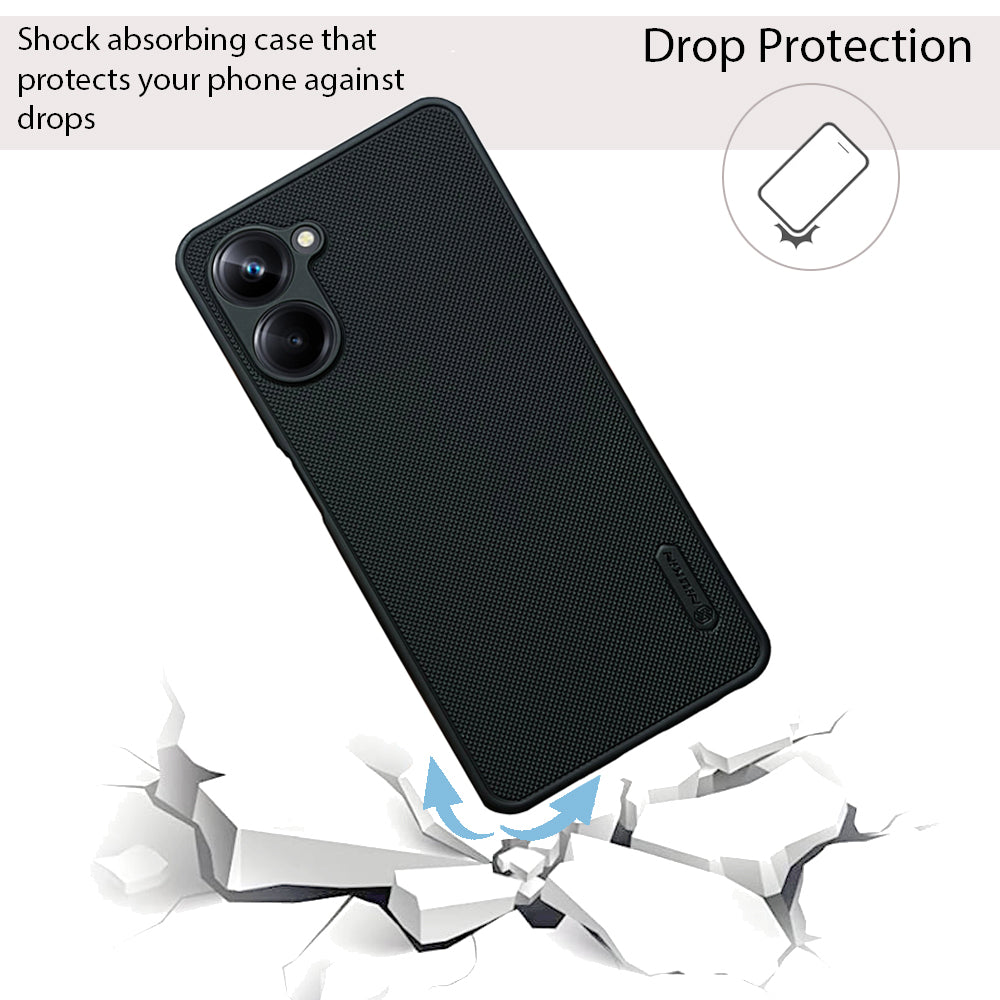NIUKIN Super Frosted Dotted Case for Realme 10 Pro 5G