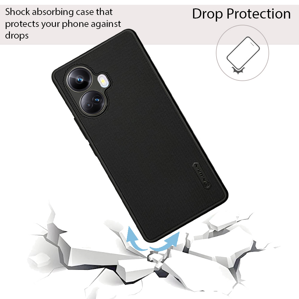 NIUKIN Super Frosted Dotted Case for Realme 10 Pro Plus 5G