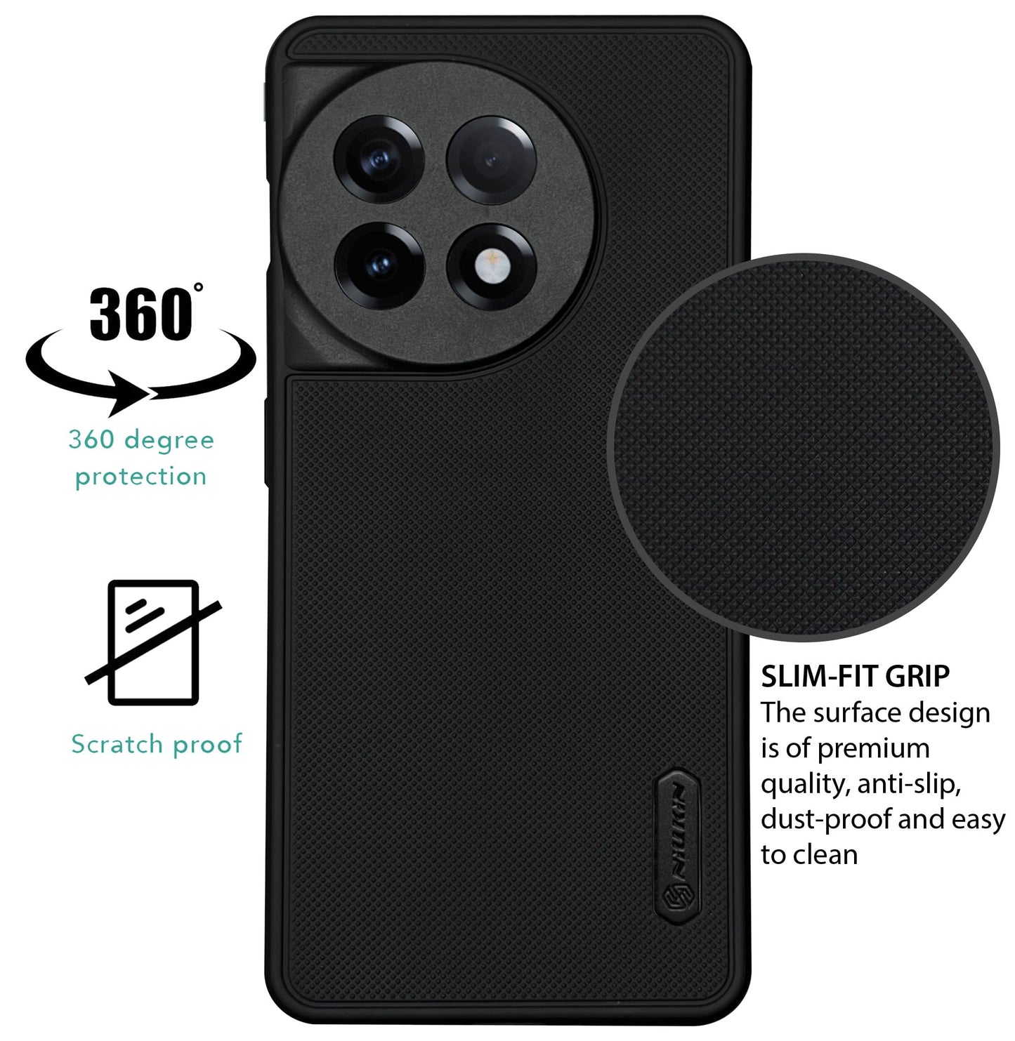 NIUKIN Super Frosted Dotted Case for Oneplus 11R