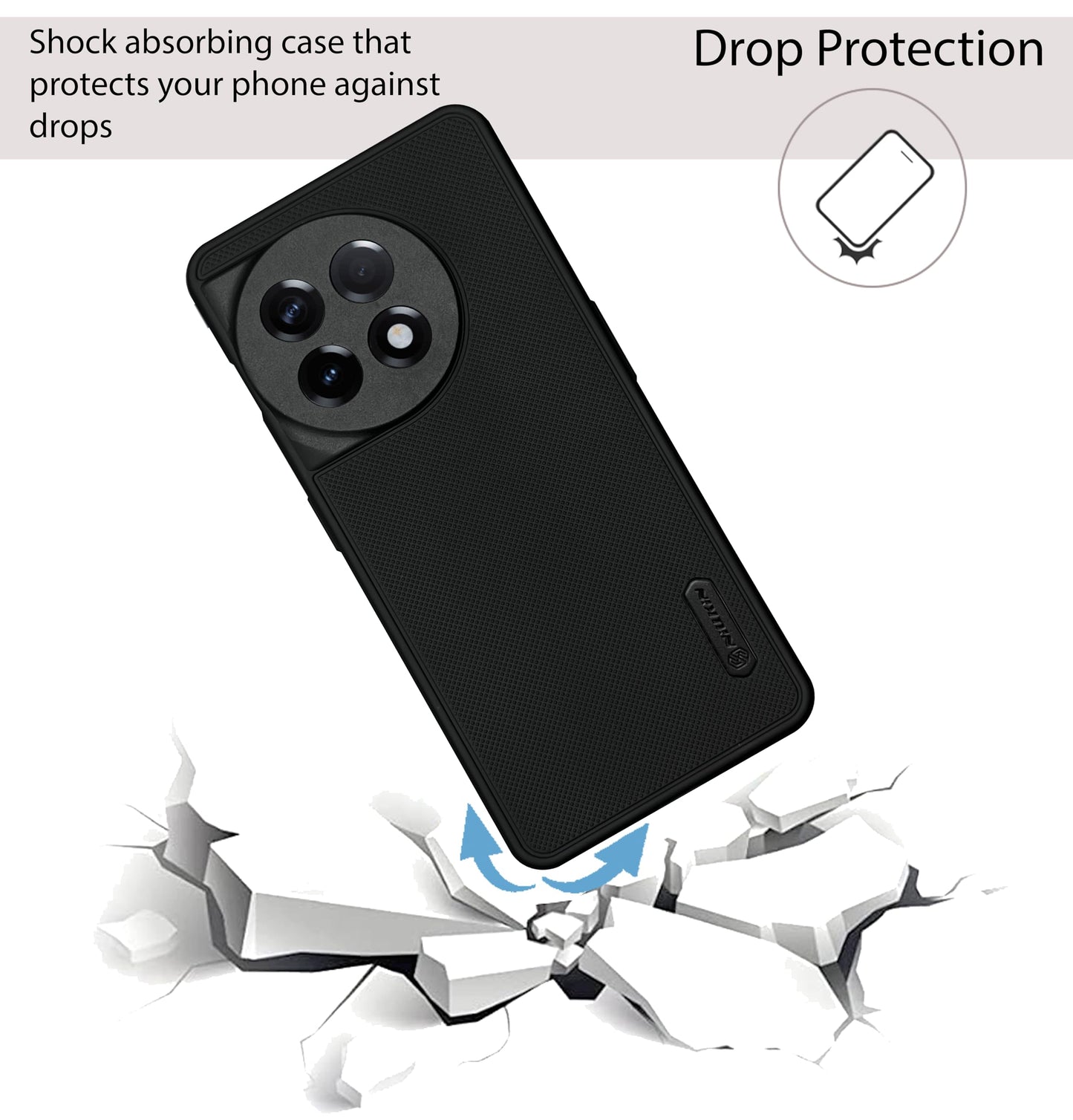 NIUKIN Super Frosted Dotted Case for Oneplus 11R