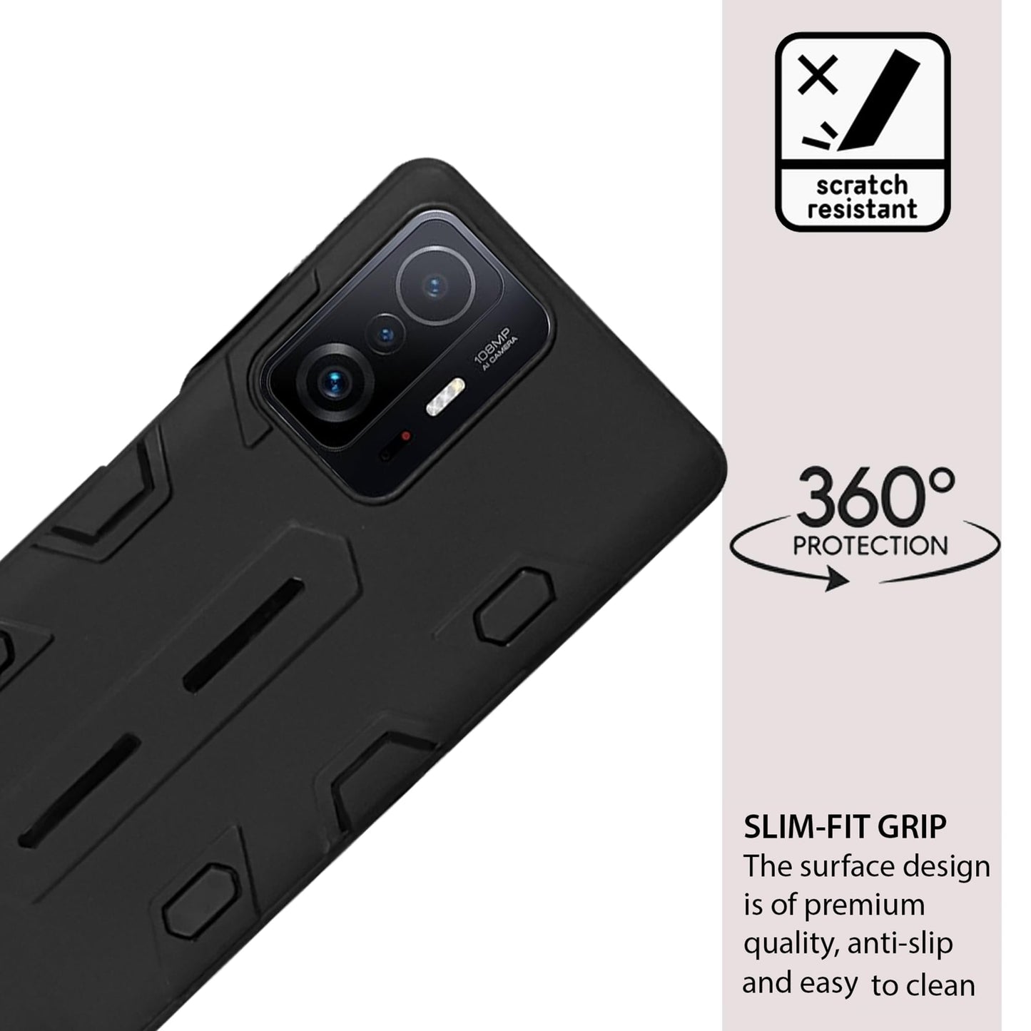 NIUKIN Armor Case for Xiaomi Redmi 11T Pro