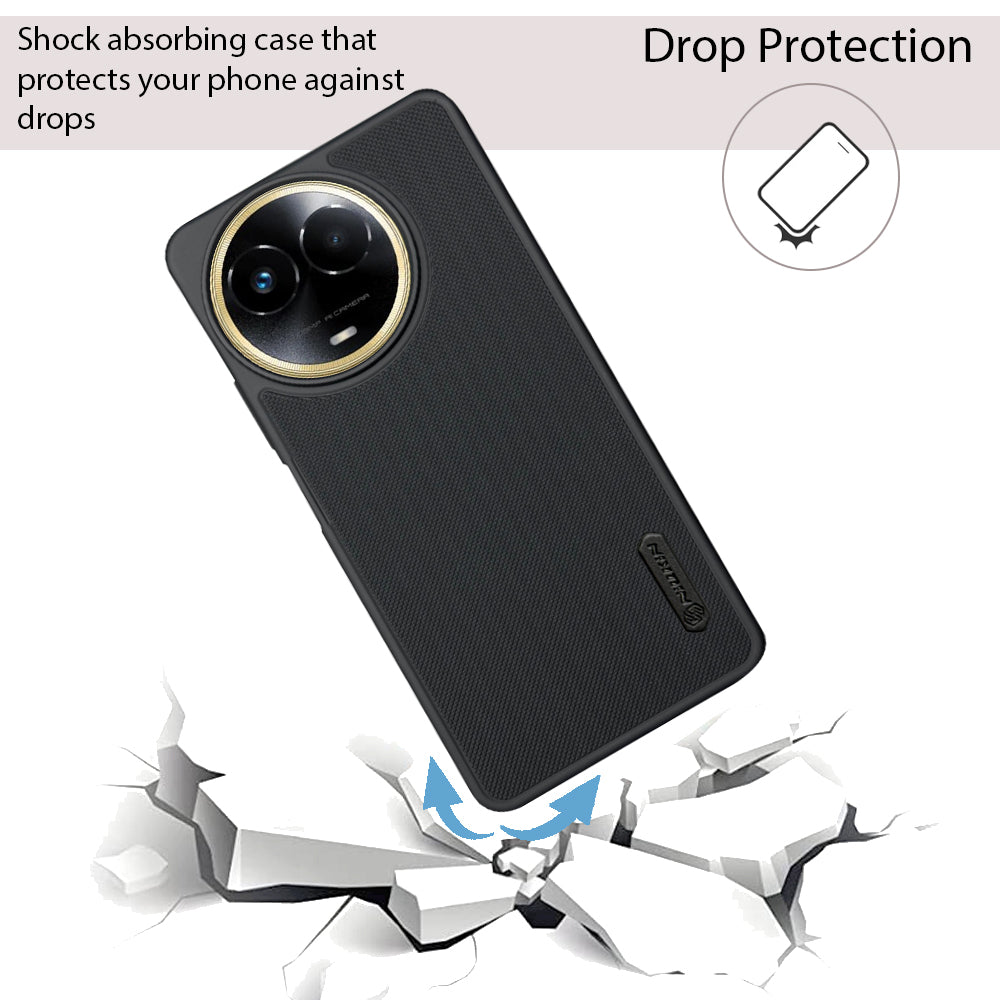 NIUKIN Super Frosted Dotted Case for Realme C67 5G