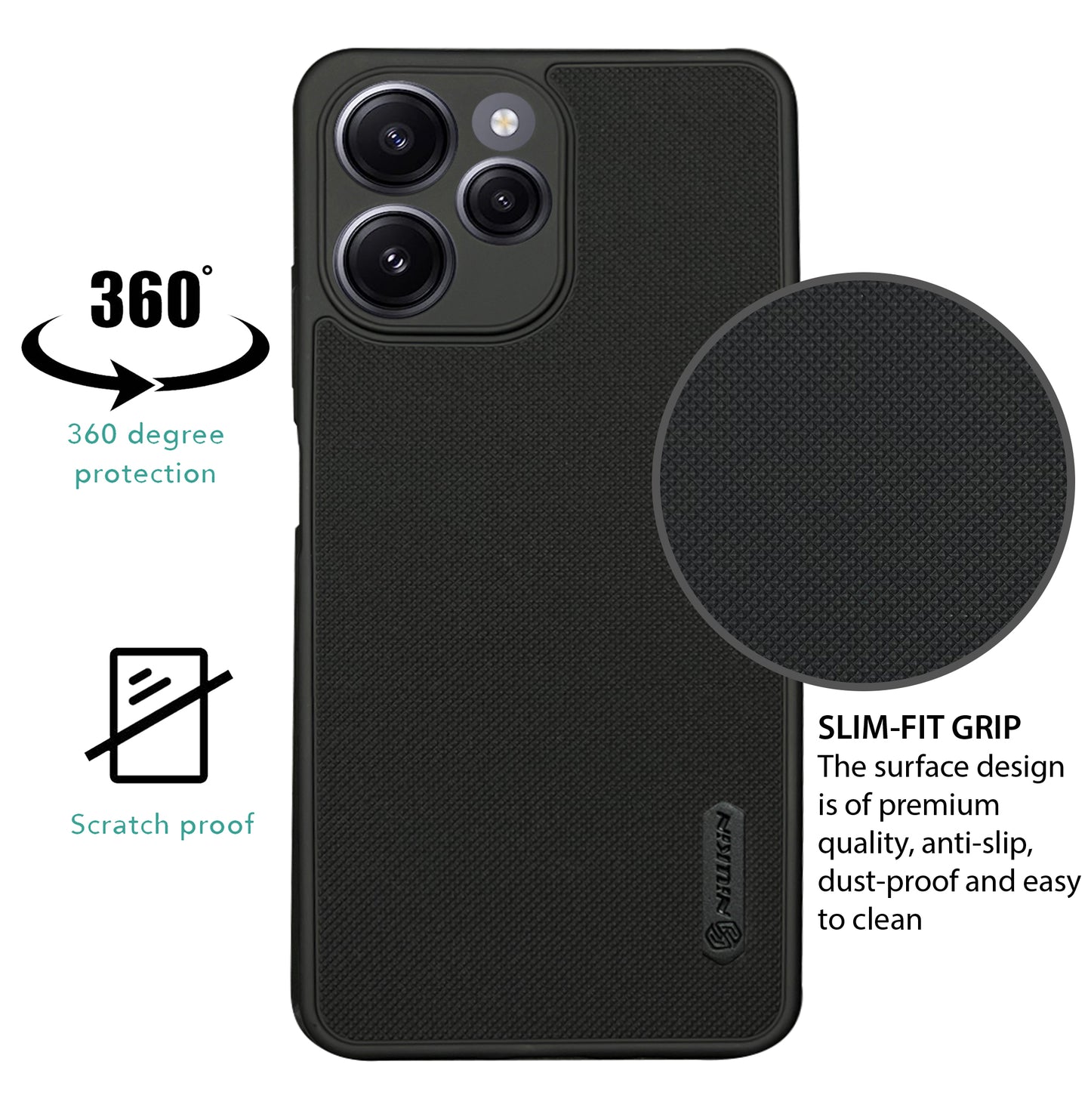 NIUKIN Super Frosted Dotted Case for Xiaomi Mi 12 4G