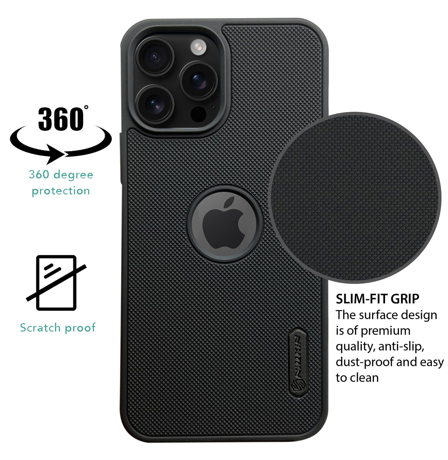 NIUKIN Super Frosted Dotted Case for iPhone 12 Pro
