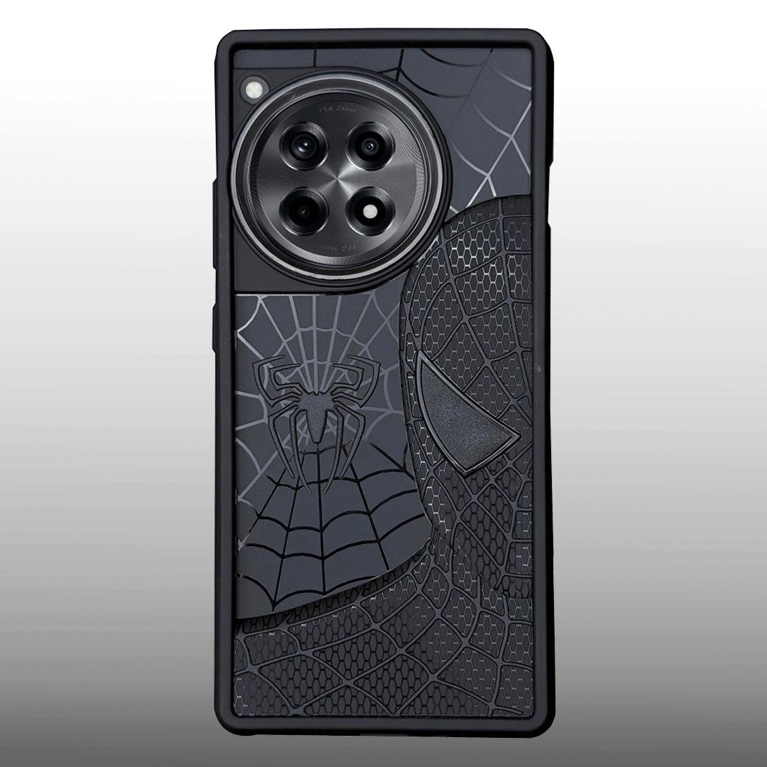 Sp Superhero Web Case with Metallic Camera Ring for Oneplus 12R