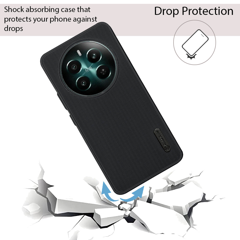 NIUKIN Super Frosted Dotted Case for Realme 12 Plus