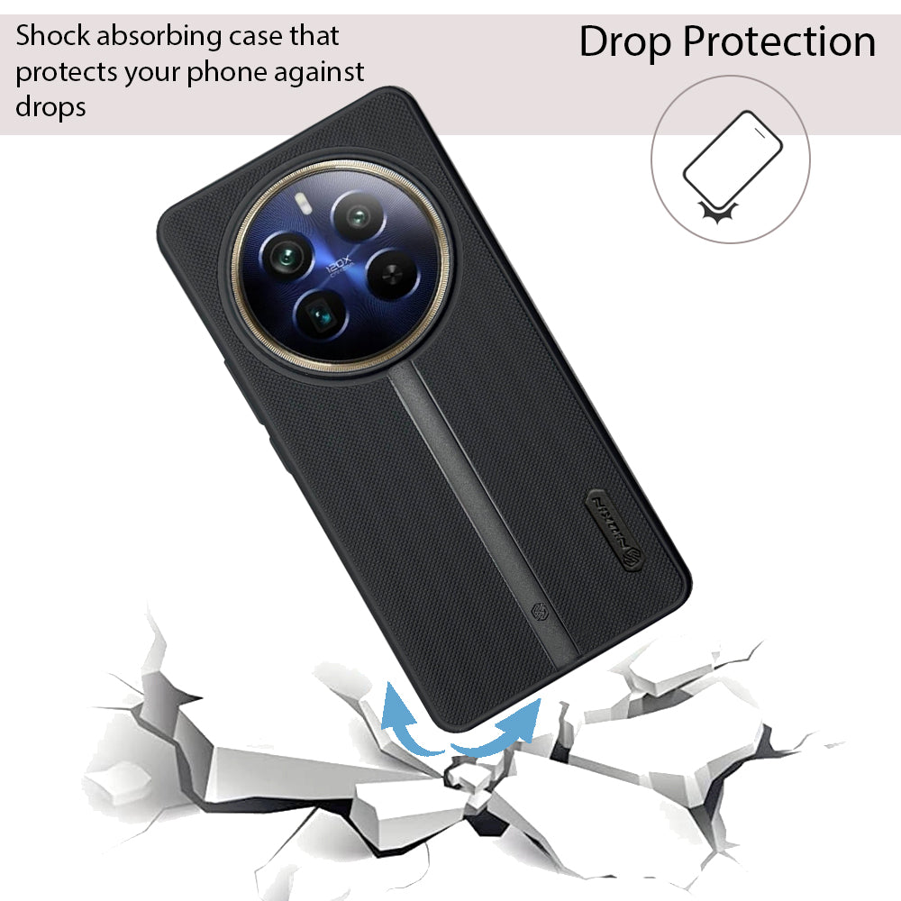NIUKIN Super Frosted Dotted Case for Realme 12 Pro Plus