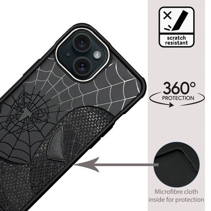 Sp Superhero Web Case with Metallic Camera Ring for iPhone 14