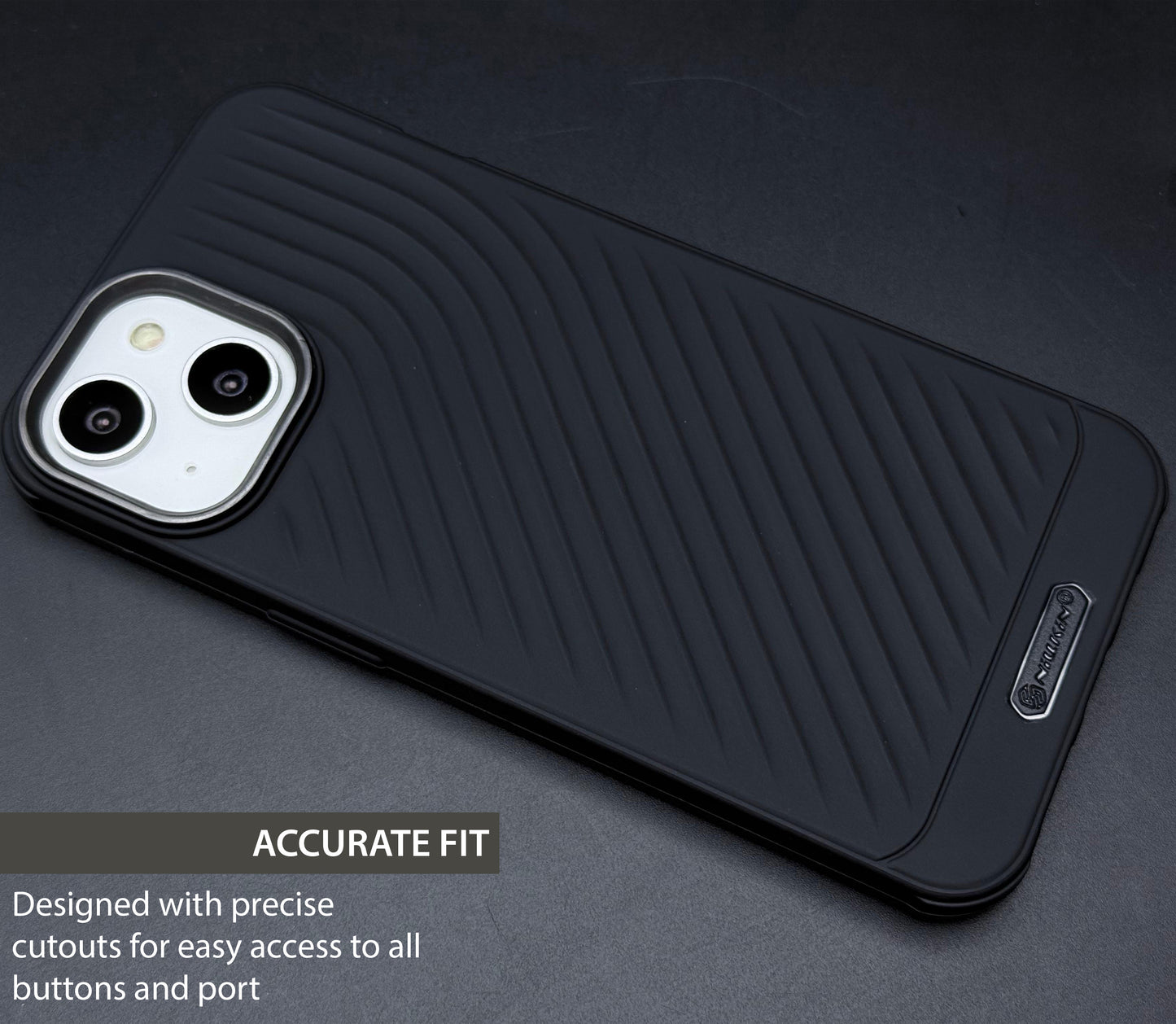 Ripple Wave Case with Metallic Camera Ring for iPhone 14