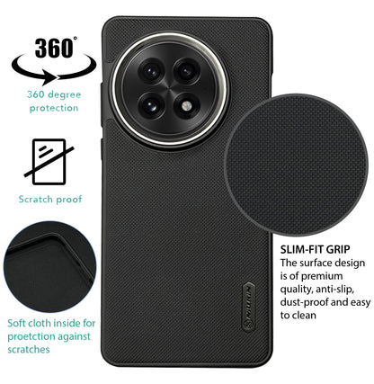 NIUKIN Super Frosted Dotted Case with Camera Ring for Oneplus 13