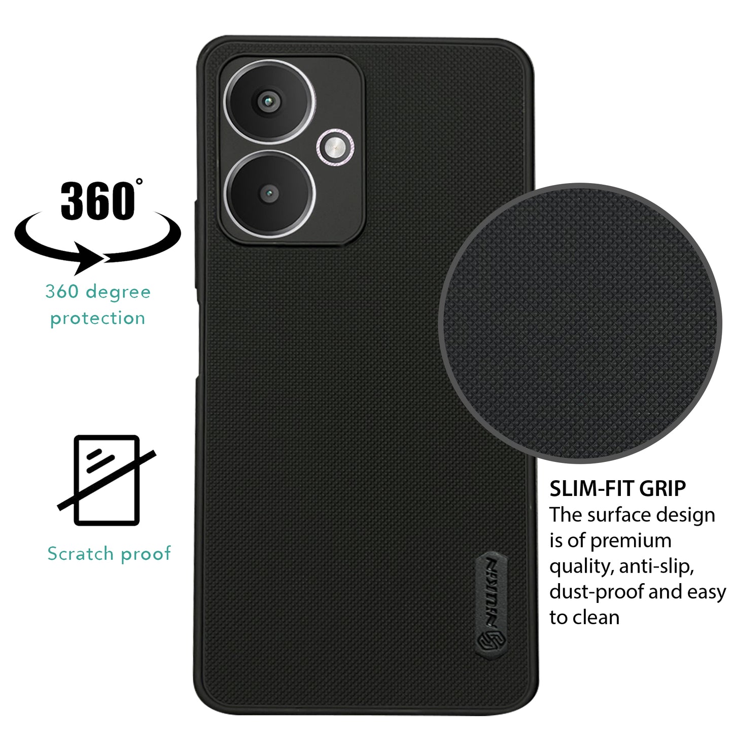 NIUKIN Super Frosted Dotted Case for Xiaomi Mi 13c 5G