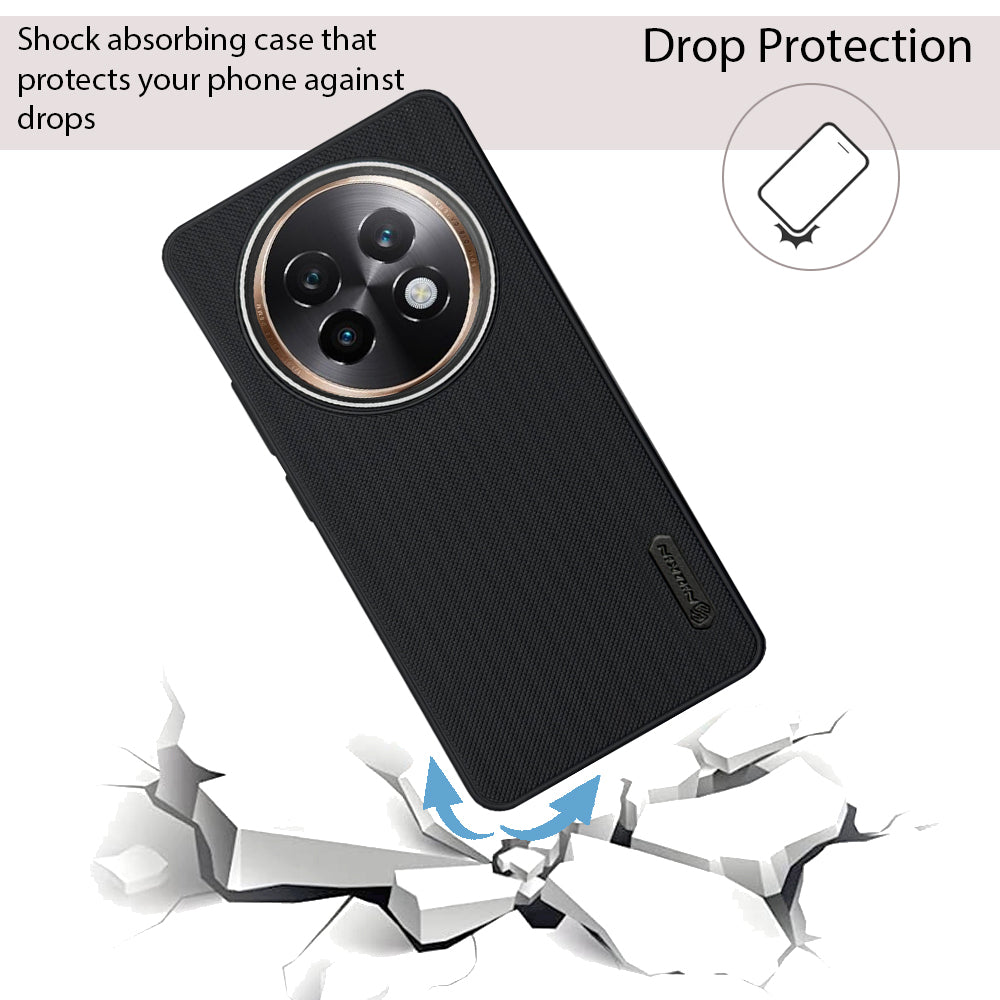 NIUKIN Super Frosted Dotted Case with Camera Ring for Realme 13 Plus