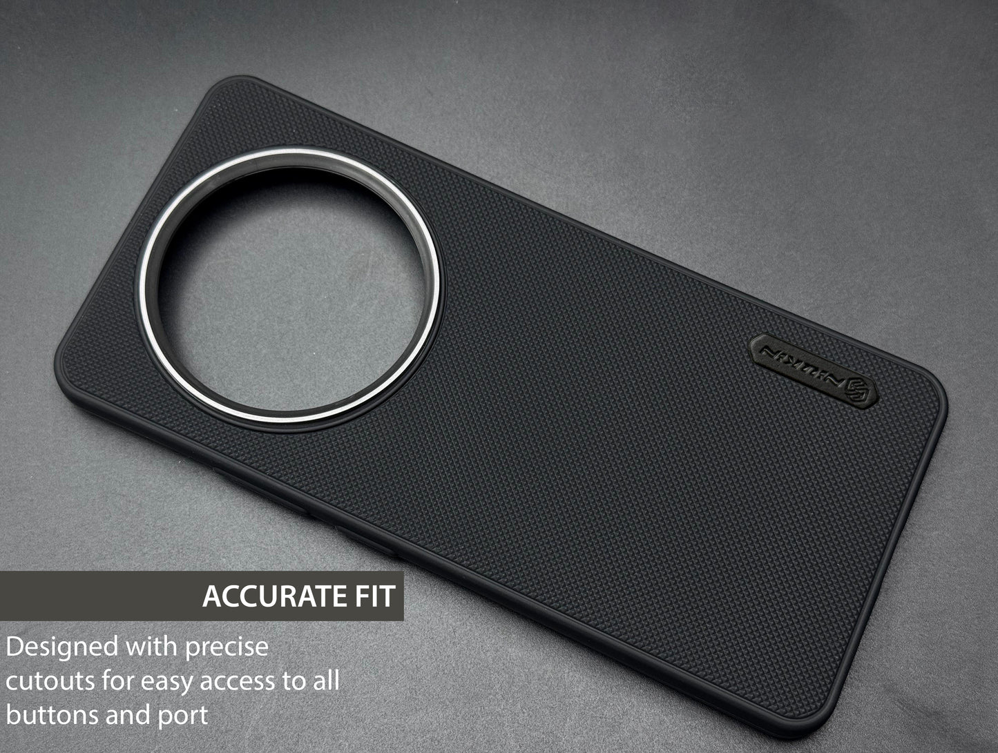 NIUKIN Super Frosted Dotted Case with Camera Ring for Realme 13 Plus