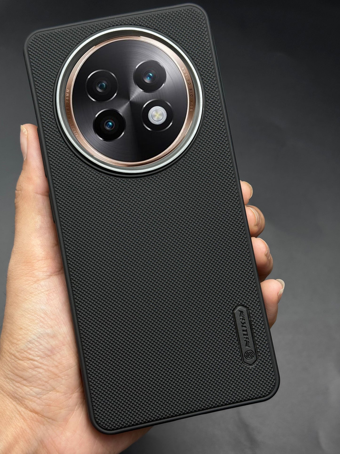 NIUKIN Super Frosted Dotted Case with Camera Ring for Realme 13 Plus