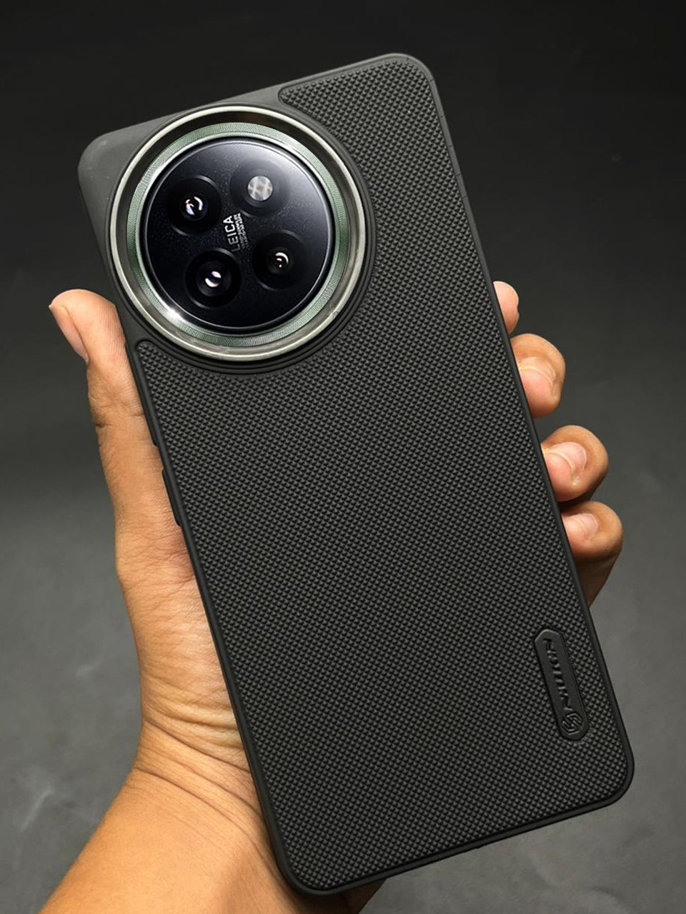 NIUKIN Super Frosted Dotted Case with Camera Ring for Xiaomi Mi 14 Civi