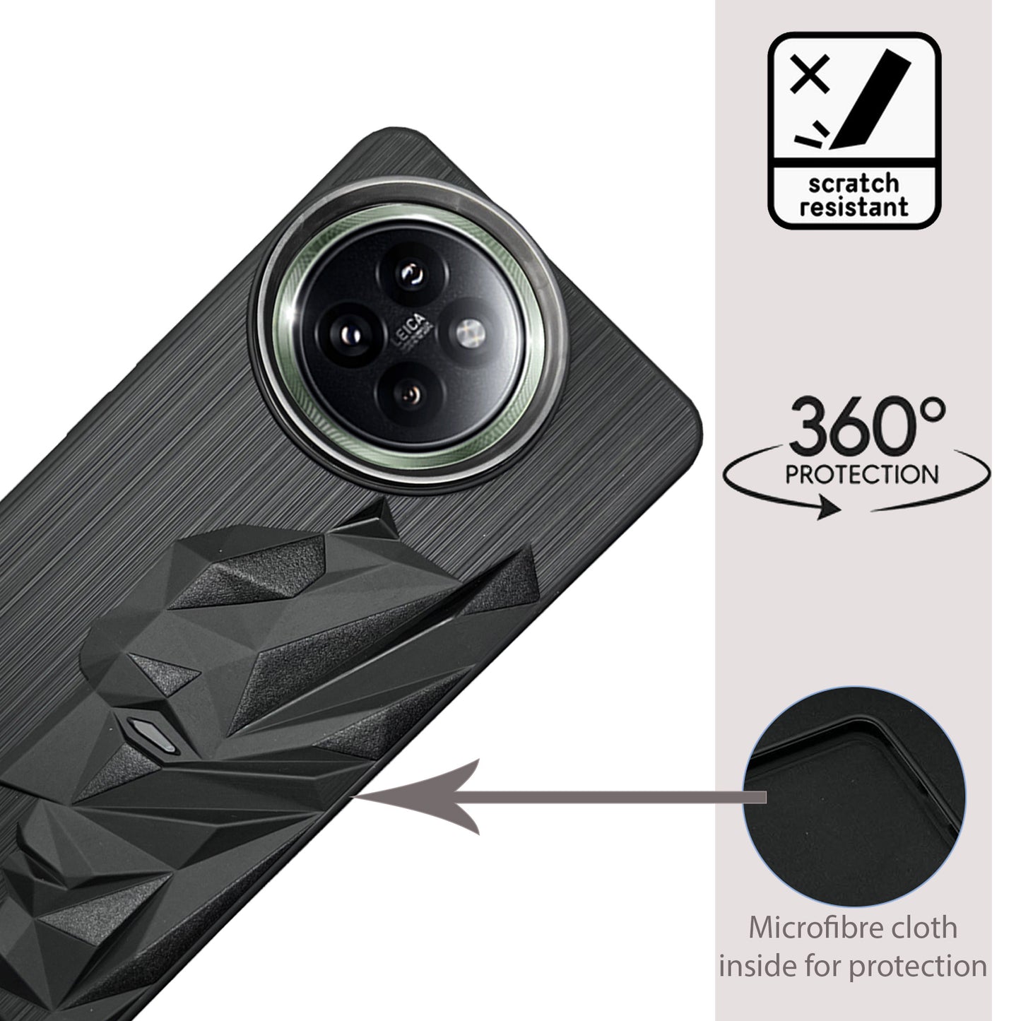 Bt Superhero Case with Metallic Camera Ring for Redmi 14 CIVI(5G)