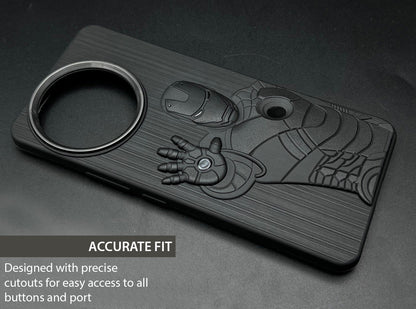 IR Superhero Action Case with Metallic Camera Ring for Redmi 14 Civi(5G)