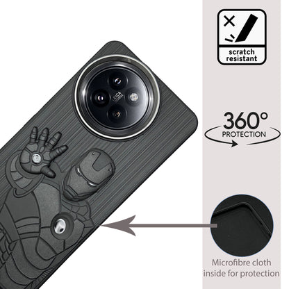 IR Superhero Action Case with Metallic Camera Ring for Redmi 14 Civi(5G)