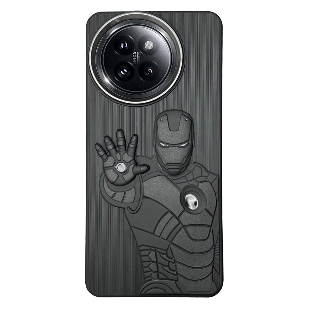 IR Superhero Action Case with Metallic Camera Ring for Redmi 14 Civi(5G)